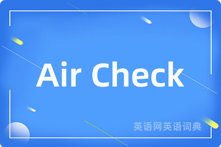 Air Check