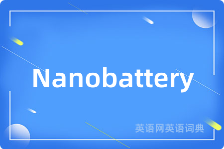 Nanobattery