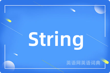 String
