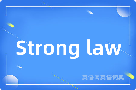 Strong law