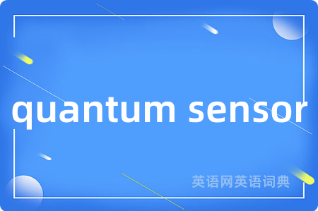 quantum sensor