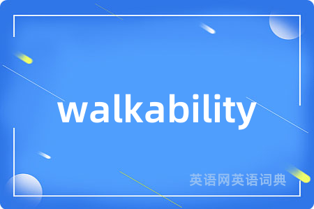 walkability
